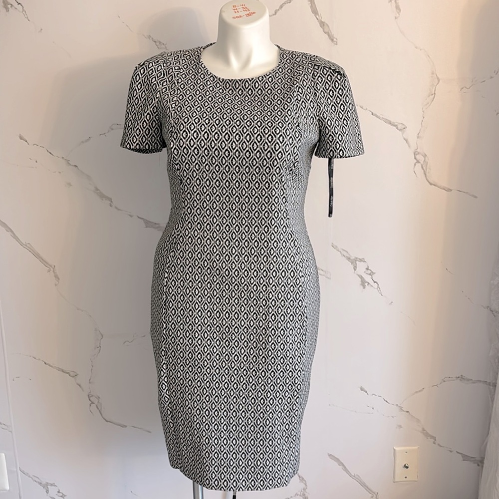 Calvin Klein Midi Printed Work Dress | 14